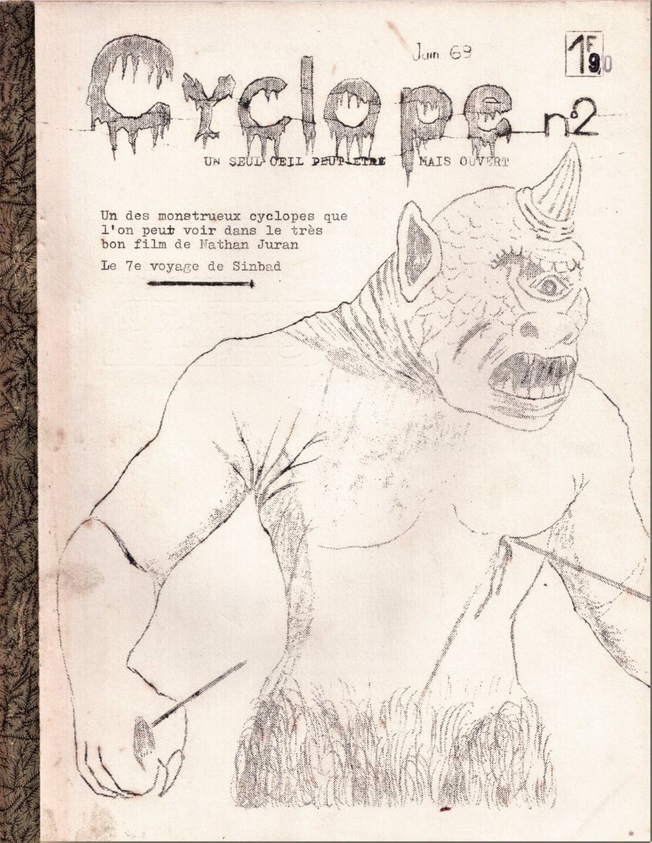 CYCLOPE magazine side cover Issue 2  June 1969